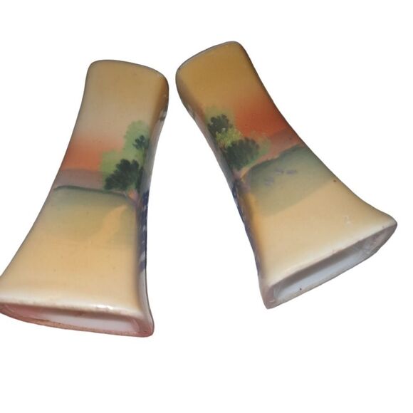 Vintage ceramic mid century modern salt and pepper shakers Japan - Picture 8 of 11